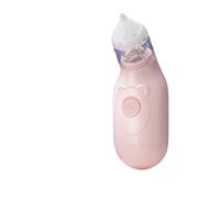 Electric Nasal Aspirator for Babies - Safe Mucus Remover with 3 Suction Levels & 2 Nose Tip Sizes | Newborn & Infant Blocked Nose Relief | Waterproof & Rechargeable (Pink)