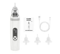 Electric Nasal Aspirators - Washable Ergonomic Nose Cleaner,Quiet 3 Level Suction, | Child Safe Nose Sucker, Adjustable Suction Cleaner, Soft Tip Safe Design for Children, Family Care & Travel Use
