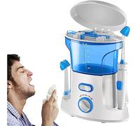 Electric Nasal Cleaner Sinus Cleaner Machine, Pulsating Nasal Irrigation Sinus Rinse System with 10 Pressure Modes Nose Cleaning Machine Electric Neti Pot for Adult & Kids, 360°Rotating Nozzle