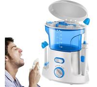 Electric Nasal Cleaner & Sinus Rinse Machine with 10 Pressure Modes - 360° Rotating Nozzle Pulsating Irrigation System for Adults and Kids