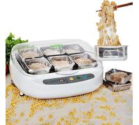 Electric Natto Maker Yogurt Maker, 3.5L Electric Yogurt Thermostatic Fermentation Machine, Stainless Steel Natto Fermenter with Smart Panel Control, for Yogurt Making, Natto Preparation