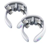 Electric Neck Massager, Professional Neck Massager with Heat and Red Light Therapy, 6 Modes 15 Intensities 4 Vibration Settings, Smart Cordless Pulse Neck Massager for Cervical Care (2)