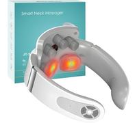 Electric Neck Massager with Heat, Neck Massager for Neck Pain Shoulder, 4 Head Cervical Spine Massage with 6 Mode & 9 Intensity Levels, USB Charging Nerve Massager for Women/Men/Mom/Dad Gifts