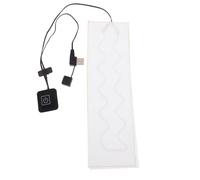 Electric Neckerchief 5v 2a White Carbon Fiber Heating Pad | Adjustable 35 to 55 C, Quick Heating Comfort, for Scarves Quilts Clothes Gloves