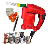 Electric Needle Felting Machine, Handheld Wool Felt Craft Kit, 6-Speed Adjustable, 1-7 Needles, Fixed Speed Button for DIY Projects and Felt Animal Making