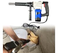 Electric Needle Scaler, 1100W Rust Removal Tool, 3800 B.P.M Handheld Cleaner for Weld Slag & Paint, 110/220V Industrial Needle Derusting Gun