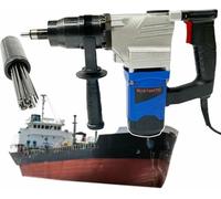 Electric Needle Scaler, Hand-Held Tool for Rust Removal and Welding Slag Cleaning, 220V High Power