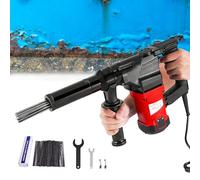 Electric Needle Scaler Heavy-Duty Rust Remover Tool, 1100W Handheld for Weld Slag & Paint Removal with 23 Hardened Steel Needles, 220V