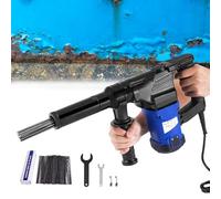 Electric Needle Scaler Heavy-Duty Rust Remover Tool, 1100W Handheld for Weld Slag & Paint Removal with 23 Hardened Steel Needles, 220V