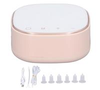 Electric Nipple Corrector Rechargeable 9 Level Adjustable Inverted Nipple Puller with 6 Covers for Women Wearable Under Clothing Silicone Plastic Electronic Component (Pink)