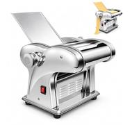 Electric Noodle Maker, Automatic Pasta Machine with Dough Roller & Cutter, Adjustable Thickness for Fresh Pasta, Dumpling Wonton Wrappers 3 Knifes