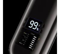 Electric Nose Hair Trimmer - Men Home Rechargeable for Display Stainless Function User-Friendly Grip Compact Structure for Digital Travel Steel(Black)