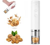 Electric Nut Cracker Machine, Multifunctional Nut Cracker with 40-50Kg Strength, One-Button Operation, USB Rechargeable, Nut Opener Tool for Walnut Hazelnut Almonds Pecan White