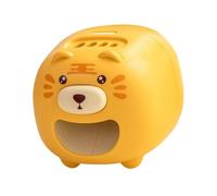 Electric Nut Opener & Fruit Peeler, 4-Slot Automatic Peeling Machine, Portable On-The-Go Device for Melon & Nuts- Tiger