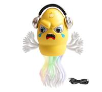 Electric Octopus Toy - Crawling Obstacle Avoidance Squid,Rechargeable Octopus Dancing Toy with Light & Music for Baby Tummy Playtime Kids Birthday Christmas Girls Boys Crib Playing