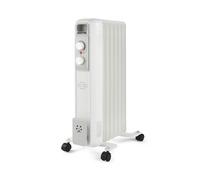 Electric Oil Filled Heater Radiator 7 fin Portable Home Office Thermostat 1500W