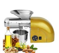 Electric Oil Press Machine, 1250W Automatic Hot Oil Press with Adjustable Temperature, Stainless Steel, for Multiple Oils at Home or Commercial Use