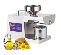 Electric Oil Press Machine, 2000W Automatic Cold Hot Oil Extractor, Heavy Duty Stainless Steel Seed Expeller for Organic Peanut Walnut Sesame Almonds Cashews