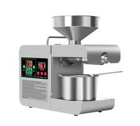 Electric Oil Press Machine 820W Cold/Hot Press Automatic Oil Extractor Organic Oil Expeller Commercial Grade Stainless Steel Oil Press Machine Oil Maker