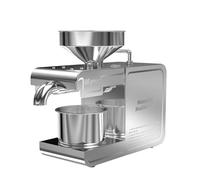 Electric Oil Press Machine Automatic Oil Press Extractor Organic Oil Expeller Commercial Grade 820W Oil Extractor Oil Maker for Peanut Castor Perilla Seed Canola Sesame