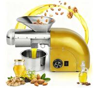 Electric Oil Press Machine, Automatic Stainless Steel Oil Press, Home & Commercial Use 50-320°C Adjustable Temp, Healthy Oil Extraction