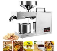 Electric Oil Press Machine for Automatic Seed Extraction - Perfect for Peanut, Sunflower, Walnut, Flaxseed, Hemp, Perilla, and Sesame Oil Production
