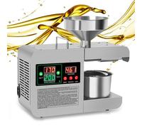 Electric Oil Press Machine - High-Speed Cold and Hot Pressing 50-250°C, Ideal for Oil Extraction, Output 3-5KG/h for Commercial Use