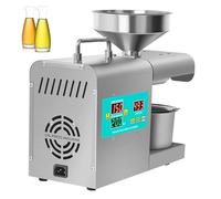 Electric Oil Press Machine - High Yield Stainless Steel Extractor for Hot and Cold Oil, Ideal for Commercial and Home Kitchen Use