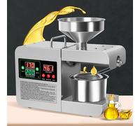 Electric Oil Press Machine, Stainless Steel Oil Extractor Machine, Cold/Hot Oil Press Oil Expeller Oil Maker for Pressing Peanuts, Sesame Seeds, Rapeseed, Tea Seeds