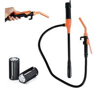 Electric Oil Pump 2.4GPM for battery Powered Fuel Transfer Electric(Large interface Orange)