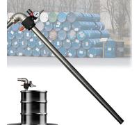 Electric Oil Transfer Pump for Barrels, High-Flow Diesel & Solvent Pump with Safety Valve & Pressure Gauge, Ideal for 180-220L Liquid Transfer