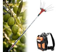 Electric Olive Harvester, Cordless Fruit Picker with Telescopic Pole 5.7-9.8ft, Motorized Tree Shaker for Home Garden, 250W