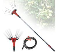 Electric Olive Harvester with Adjustable Telescopic Pole - Versatile Vibratory Picker for Harvesting Dates and Coffee Beans