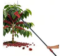 Electric Olive Harvester with Telescopic Pole, Cordless Fruit and Coffee Bean Picker, 6500 RPM, Battery Powered Tree Shaker for Garden and Outdoor Use