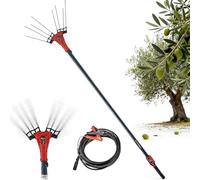 Electric Olive Shaker 6500rpm - High-Altitude Fruit Picker with Telescopic Pole 175-270cm for Efficient Olive Harvesting