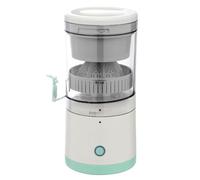 Electric Orange Lemon Squeezer, Electric USB Charging Squeezer Juicer with Cleaning Brush, Portable Travel Juice Mate, Re able Hands-Free Masticating Juicer Lemon Squeezer, for Lemon Grapefruit, White