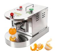 Electric Orange Peeling Machine - Automatic Citrus Peeler with 500 Pieces/Hour Speed, Adjustable Thickness, and Automatic Stop Feature