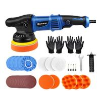 Electric Orbital Polisher Buffer, Electric Polisher Car Buffer Polisher 2800-5800 RPM, 6 Variable Speed, 120mm for Auto Sanding Polishing