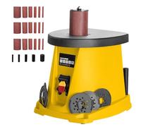 Electric Oscillating Spindle Sander with Rubber Shafts and Sandpaper for Woodworking Projects