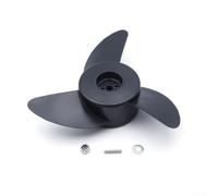Electric Outboard Propeller Kit Compatible with ShengLaiXi, Plastic 2-3 Prop with Installation Parts(12V 26 lb Propeller)