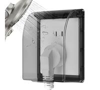 Electric Outlet Clear Cover - Clear Waterproof Socket Guard, Ideal for Wet Areas | Outlet Protector, Prevents Splash Damage, Easy-to-Install, Safety Cover for Home, Kitchens and Bath