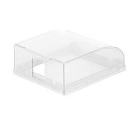 Electric Outlet Clear Cover - Waterproof Plug Guard, Splash Proof Safety Design, 9.9x11.2x4.2cm Size + 3.9x4.41x1.65 Inch, durrable Clear Resin Material - for Bathroom Kitchen & Dining Room