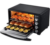 Electric Oven, 40L Air Fryer Convection Oven, 60-Minute Timer, Built-in Baking Light, 90℃ to 230℃ Temperature Control, Toaster for Toasting, Baking, and Broiling