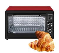 Electric Oven, 48L Large Capacity, Double-layer, Adjustable Temp 120-250°C | Electric Mini Oven with Large Capacity, Adjustable Temp 120-250°C and 60 Min Timer for Home Cooking and Baking