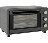 HOMCOM Mini Oven 21L Electric Grill w/ Adjustable Temp Timer 1400W, Grey