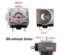 Electric Oven Timer Switch Mechanical Delay Timer For Pressure Cooker Rice Cooker and Steaming Cart With 15-120 Min Adjustable Settings
