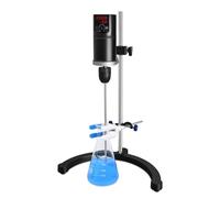 Electric Overhead Stirrer, 40L Electric Overhead Mixer LCD Digital Lab Mixer Time and Speed Adjustable Stirring Lab Mixer,10000 mPas,100-2000RPM