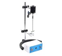 Electric Overhead Stirrer Laboratory Mixer 0-3000rpm Drum Agitator Variable Speed Stainless Steel 200W Easy To Install