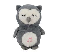 Electric Owl Breathing Toy, Musical Stuffed Animal with Simulated Movements, Soft Nighttime Plush Doll for Children’s Room, Bedside, Tabletop, Gifting