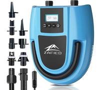 Electric Paddle Board Pump Portable, 20PSI High Pressure SUP Air Pump with Intelligent Dual Stage Inflation, Deflation & Auto-Off Function, 120W 12V DC Inflatable Pump for Paddleboard, Kayak, Boat